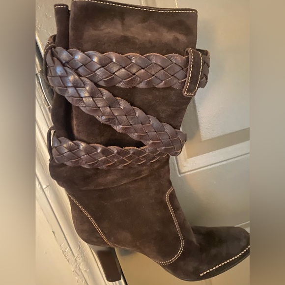 Coach Suede boot with Leather strap - Size 7 - Picture 3 of 4